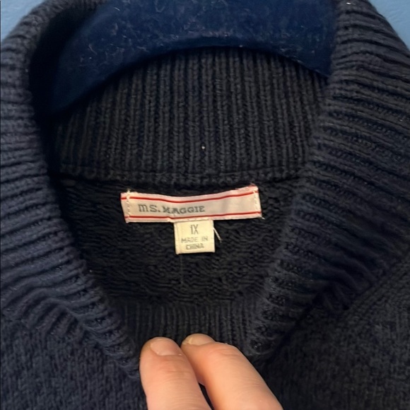 Women’s Ms Maggie Navy Blue Textured Sweater 1X NWOT - Picture 2 of 15